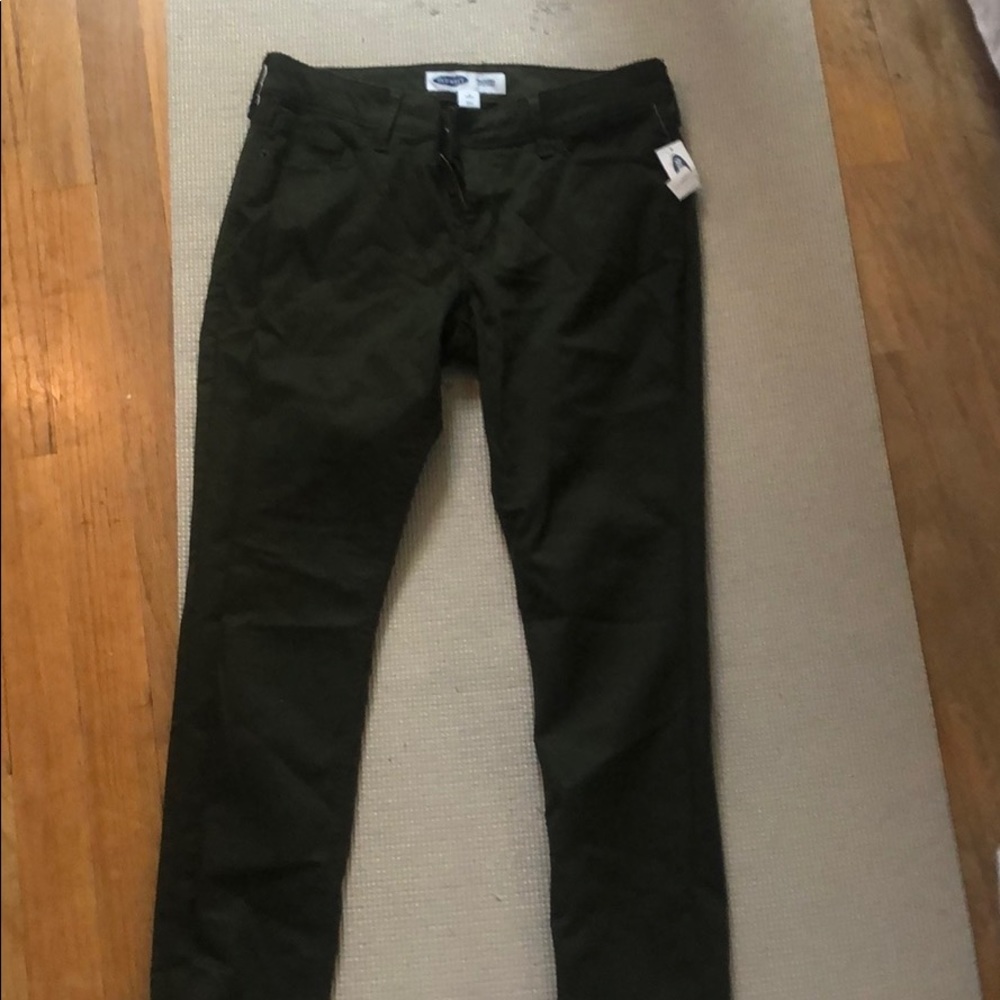 Army green jeans